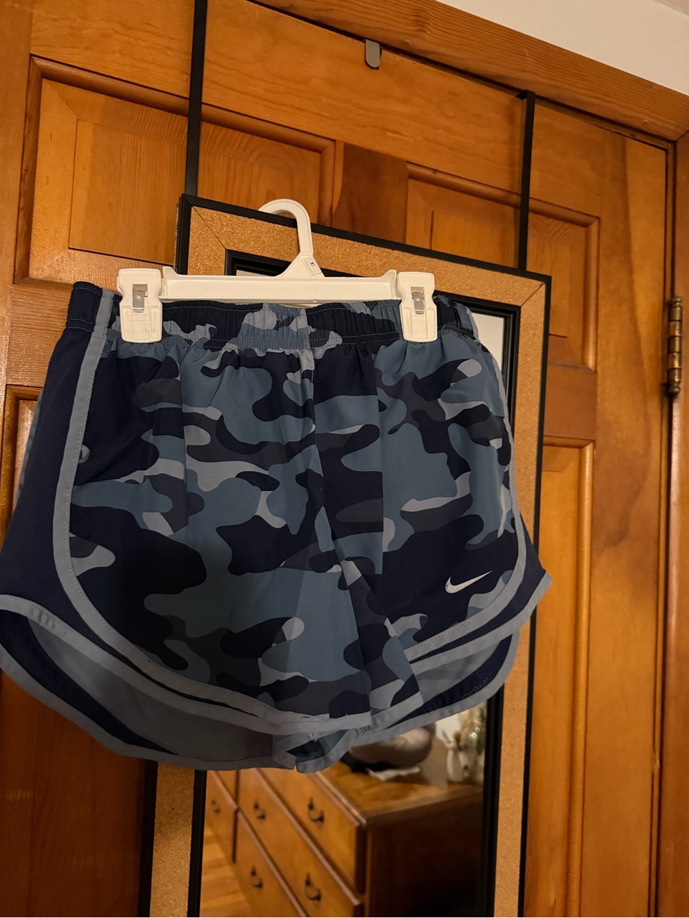 Nike Women’s Blue Camo Running Shorts